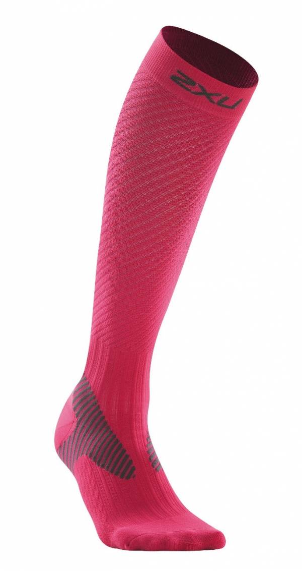 Buy 2XU men 1 pair graphic print full length compression socks pink grey  Online