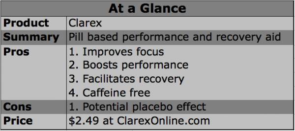 clarex, mental clarity, stimulant, supplement, stay awake