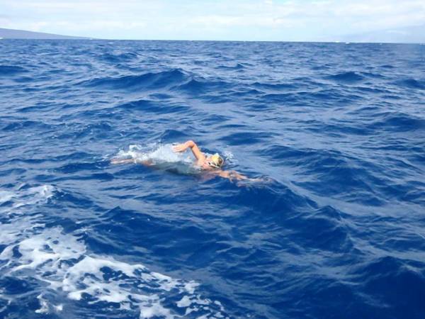 hannah caldas, maui channel, swim maui channel, open water swimming