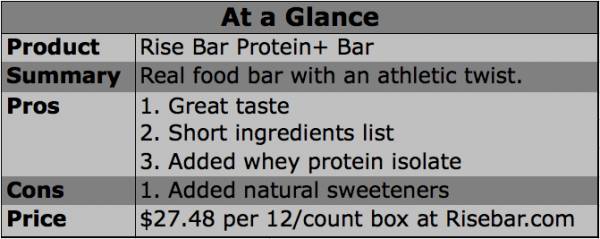 rise bar, protein bar, protein+ bar, gluten free, gluten-free