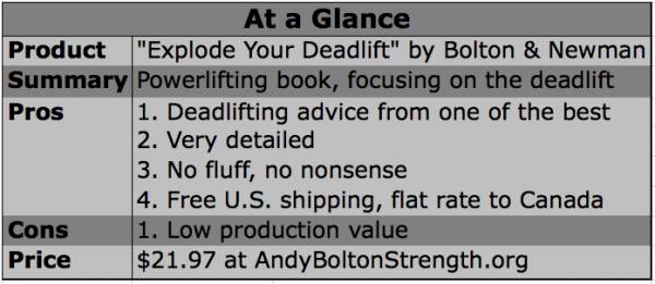 explode your deadlift, andy bolton, andy bolton deadlift, deadlift book
