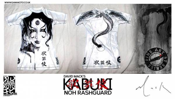 gawakoto clothing co, women's rashhguards, kabuki womens rashguard