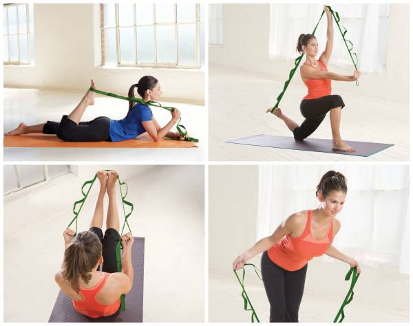  Gaiam Restore Multi-Grip Stretch Strap, Green : Yoga Straps :  Sports & Outdoors