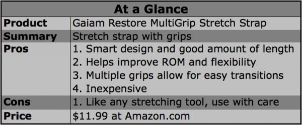  Gaiam Restore Stretch Band Strap - Elastic Stretching