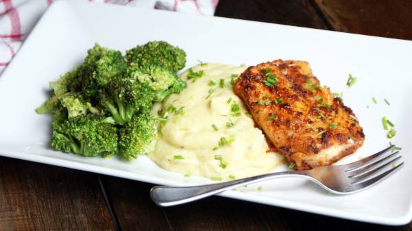 blackened atlantic cod with root vegetable mash recipe