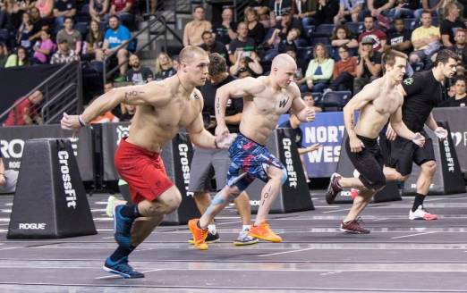 Cole, Ben, and Cody during last year's CrossFit Regionals.