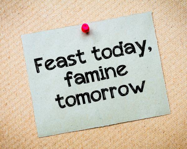 feast or famine, healthy eating, survival