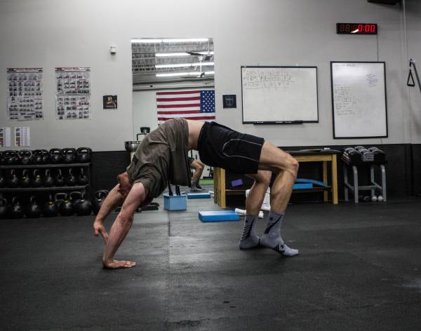 yoga, stretching, man