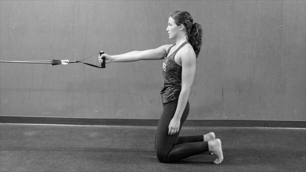 use the tall kneeling pull to harness the power of the transverse plane