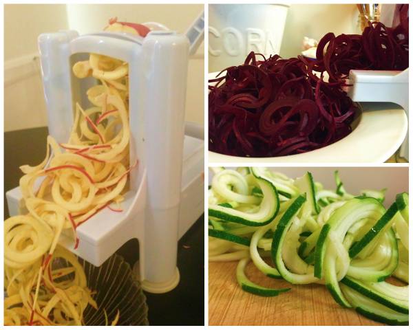 Use spiralized vegetables as a direct replacement for pasta.
