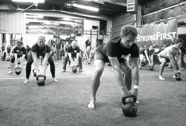 The kettlebell swing is one of the best covert hip thrust movements we can do.