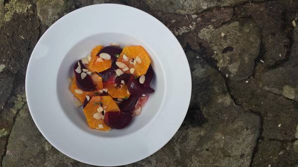 Beetroot, Orange and Almond Salad