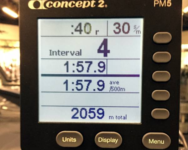 Concept 2 Rower Display