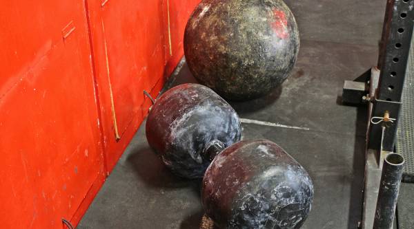Circus Dumbbell and Atlas Stone