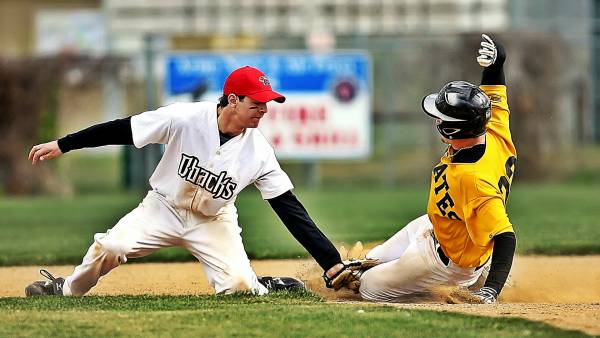 baseball slide into second base