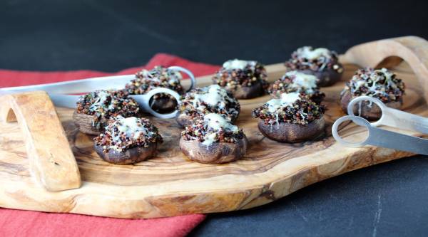 quinoa stuffed mushrooms