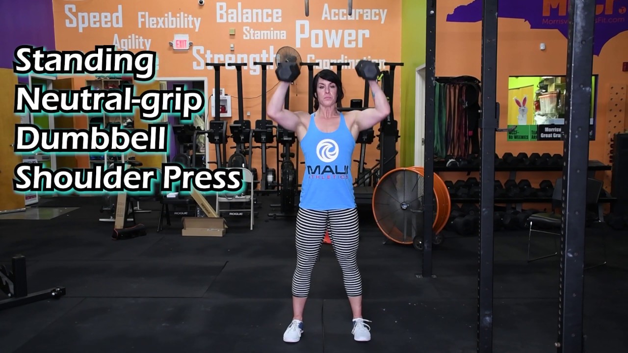 How To Do Standing Dumbbell Shoulder Press