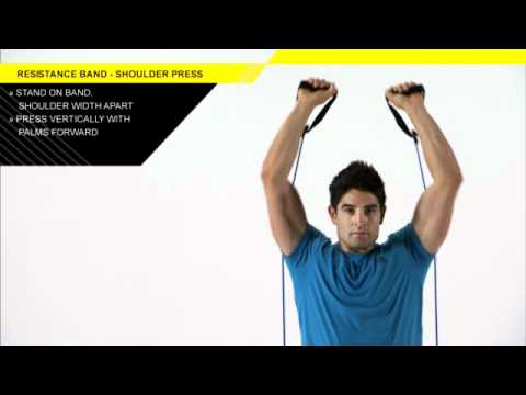 Resistance Band Shoulder Press