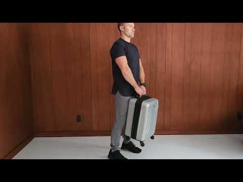 Travel Workout: Suitcase Upright Row with Elevator Reps