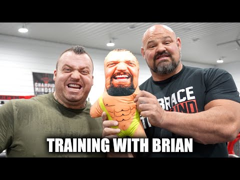 Training With BRIAN SHAW At His Home Gym!!! - Eddie Hall