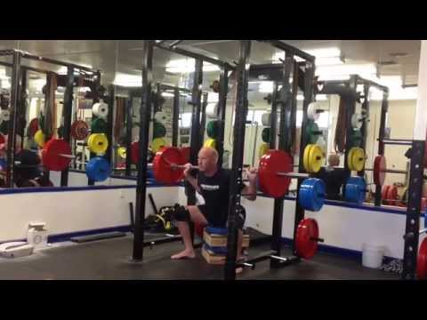 High bar box squats 225x3