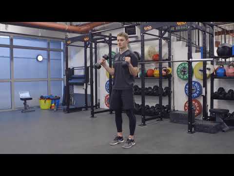 Standing hammer curl