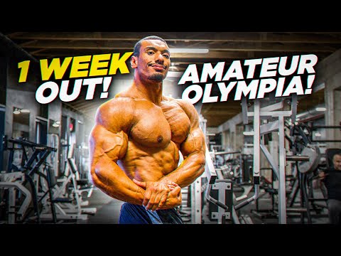 1 Week Out Amateur Olympia! My Best Condition Ever!
