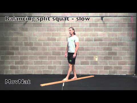 Balancing split squat - slow - dynamic