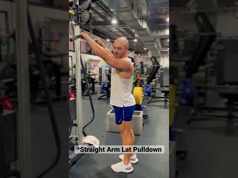 Straight Arm Lat Pulldown #lats #trythis #back