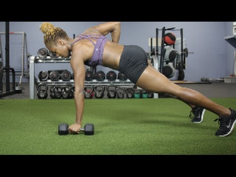 Dumbbell Push Up Renegade Row Burpee