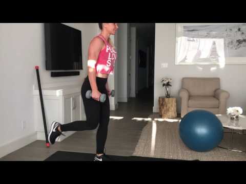 DB Pendulum Lunges