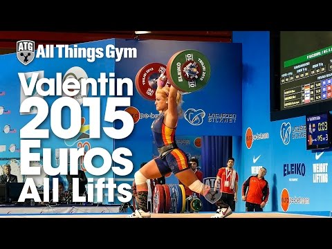 Lydia Valentin All Lifts 2015 European Weightlifting Championships
