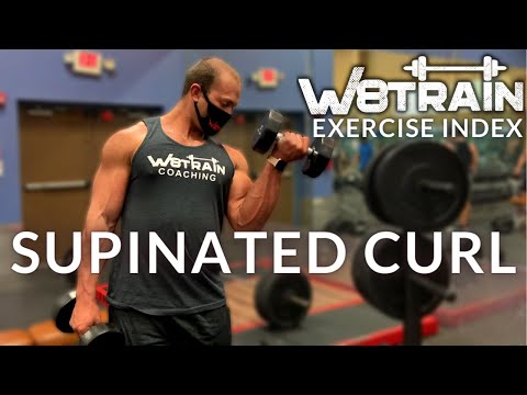 W8TRAIN EXERCISE INDEX: Supinated Dumbbell Curls - Build Bigger Biceps with Full Range of DB Motion