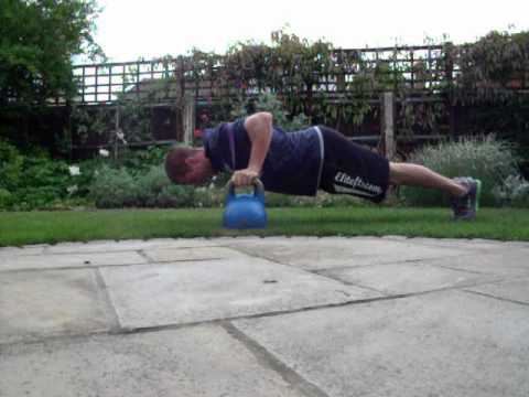 KB Elevtaed Band Resisted Press Ups Personal Trainer Southampton