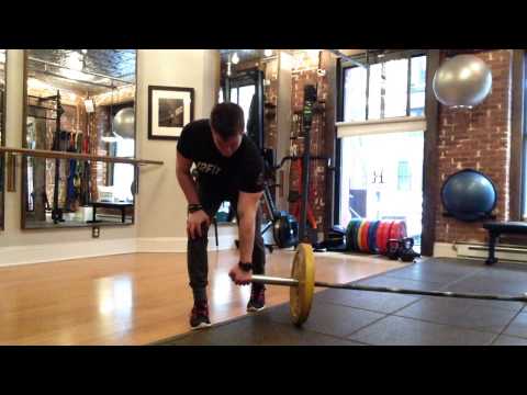 Meadows Row: Single Arm Bent Over Barbell Row Variation | J2FIT