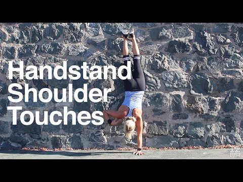 Handstand shoulder touches