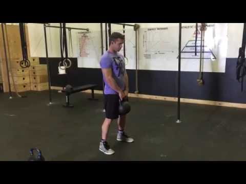 Stiff legged Kettlebell deadlift