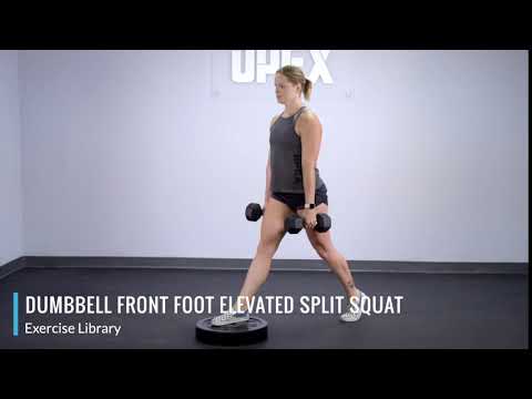 Dumbbell Front Foot Elevated Split Squat