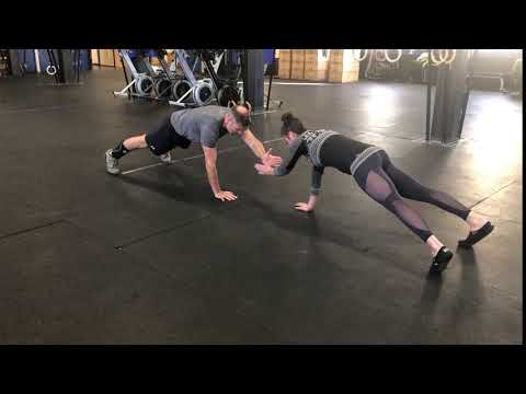 High Five Partner Planks Exercise