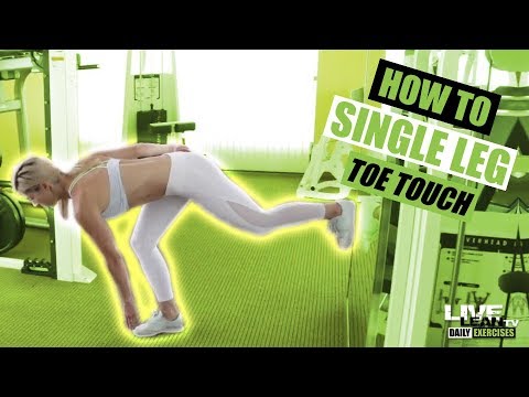 How To Do A SINGLE LEG TOE TOUCH | Exercise Demonstration Video and Guide