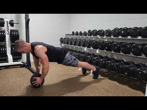 Medicine Ball Squeeze Push Up