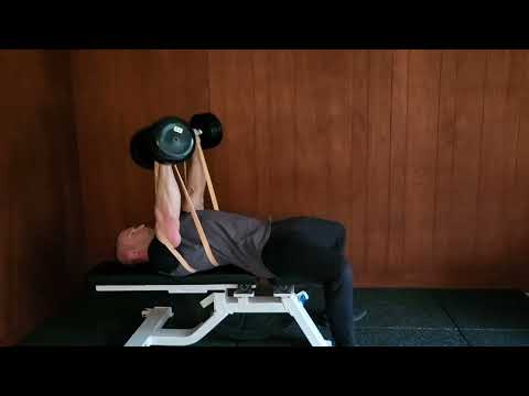 Dumbbell Bench Press with Band