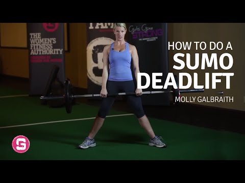Deadlift - How To Do A Sumo Barbell Deadlift (Front View)