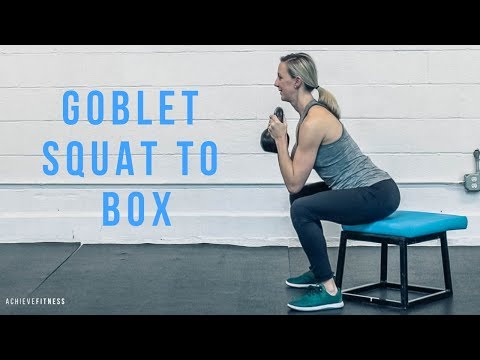 Goblet Squat to Box