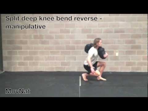 Split deep knee bend reverse - manipulative