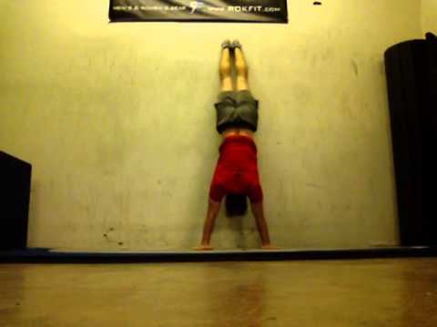 Stomach Facing Handstand