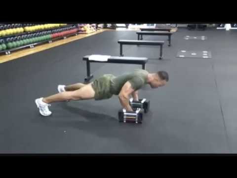 Dumbbell Push Up with Row