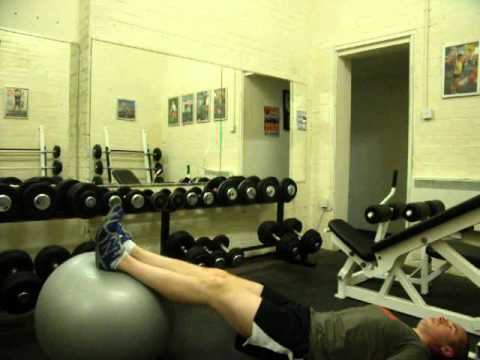 Mike Samuels Gym Ball Leg Curls