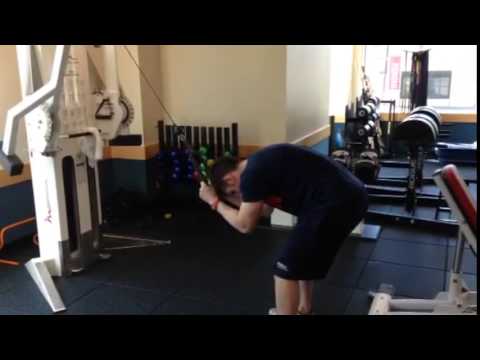 Standing Rope Crunch