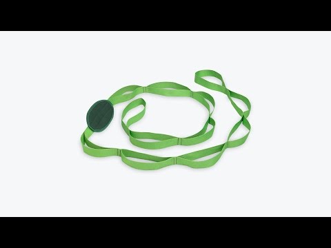 Gaiam Restore Multi-Grip Stretch Strap, Green, Straps 